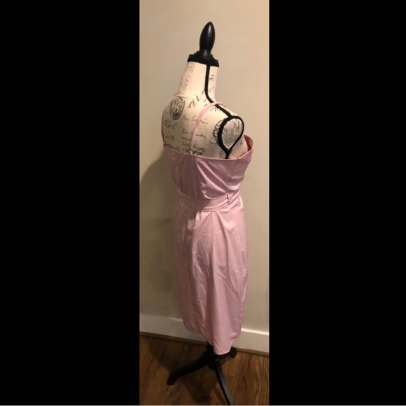 Blush wrap dress with tie - Picture 8 of 13